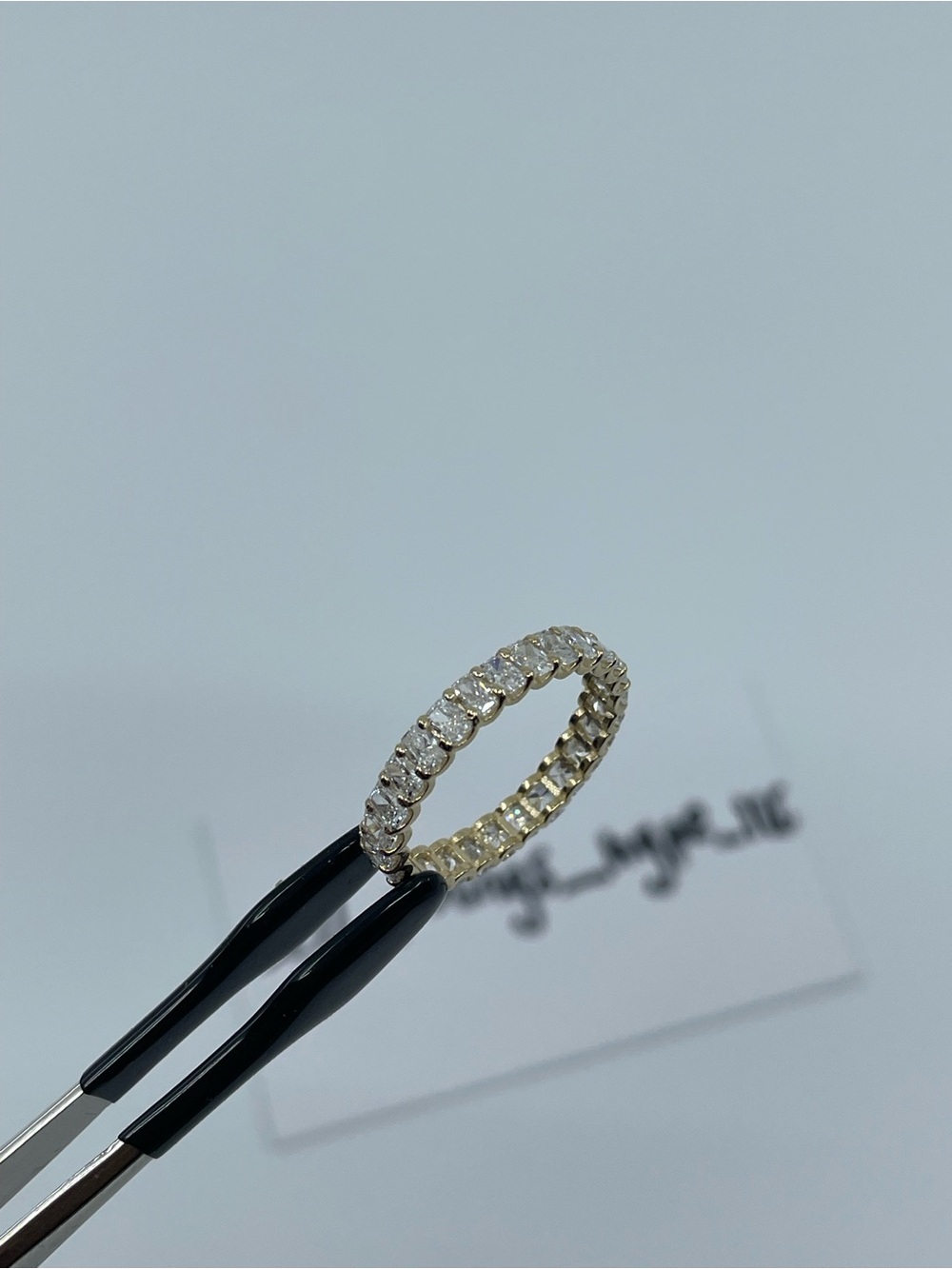 4 CT Radiant Cut Lab Grown Diamond Eternity Band Ring 14K Gold Size 7 VVS-VS D-F
